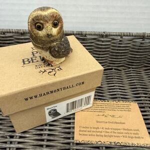 Pot Bellys Short Ear Owl Figurine Mini With Original Box Harmony Ball Co.